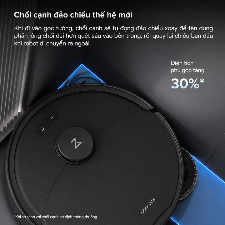 Robot hút bụi Roborock Qrevo 2 Pro, Lực hút 25.000 Pa - Đen