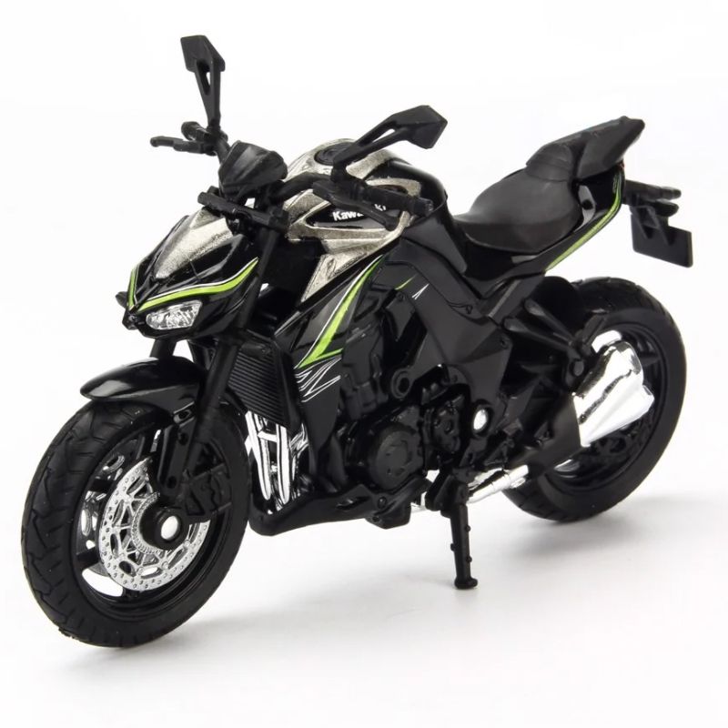Mô hình Xe mô tô Kawasaki Z1000 R Green 118 Welly Chính Hãng Giá Rẻ