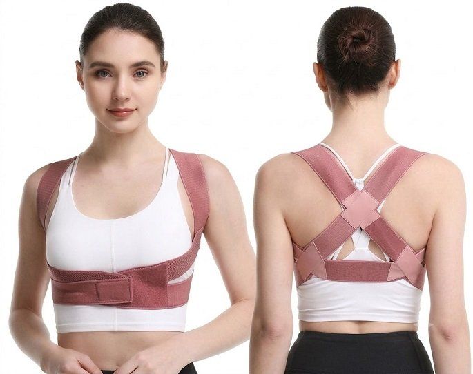 Đai bảo vệ vòng 1 chống gù lưng giúp định hình cột sống khi tập Gym Yoga Size L