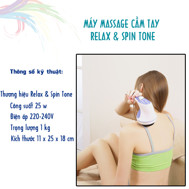 Máy massage cầm tay Relax Spin Tone A781 4 đầu