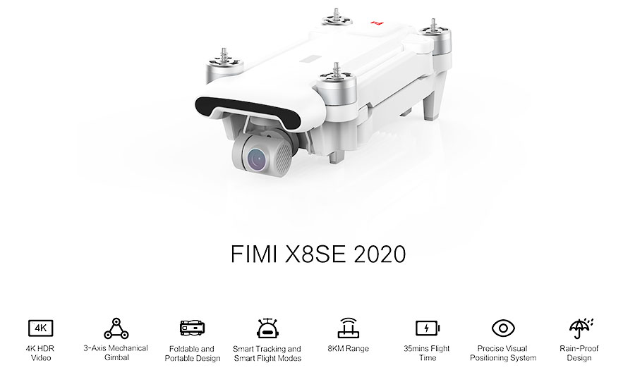 Flycam Xiaomi Fimi X8 SE 2020 ( Bay xa 8km )