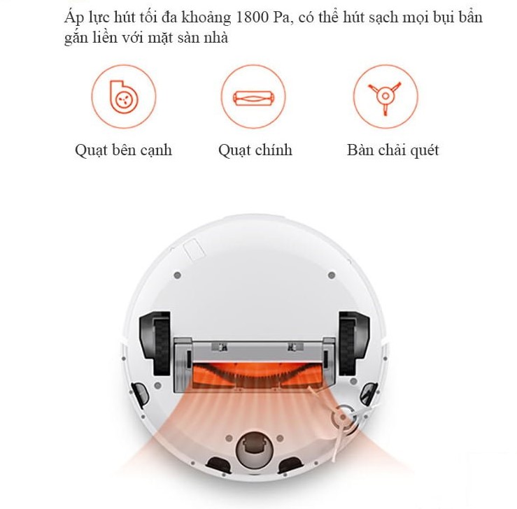Robot hút bụi tự động Xiaomi Vacuum chính hãng