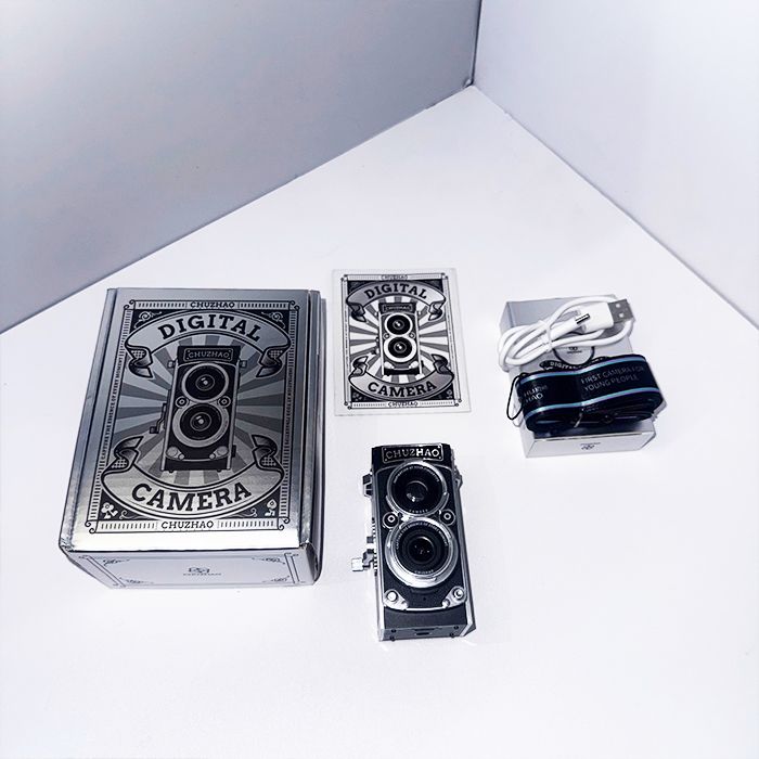 Máy ảnh kỹ thuật số mini Chuzhao M1 Vintage, chụp quay phong cách cổ điển kèm thẻ nhớ 16GB