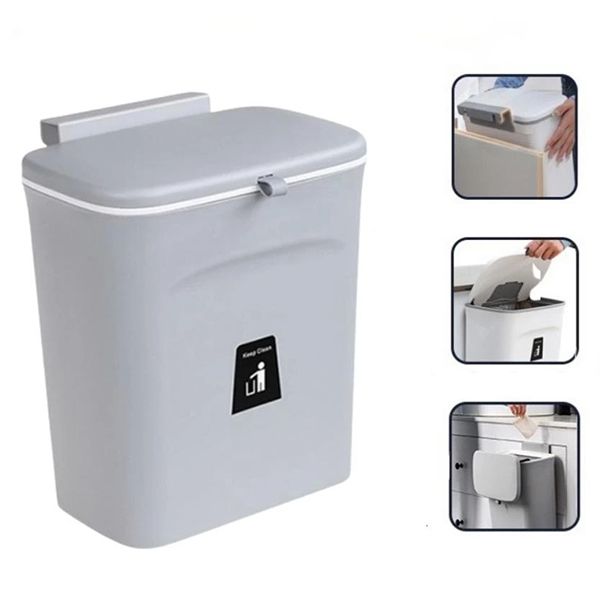 Thùng đựng rác treo lên cánh tủ nhà bếp, hoặc treo tường tiện dụng