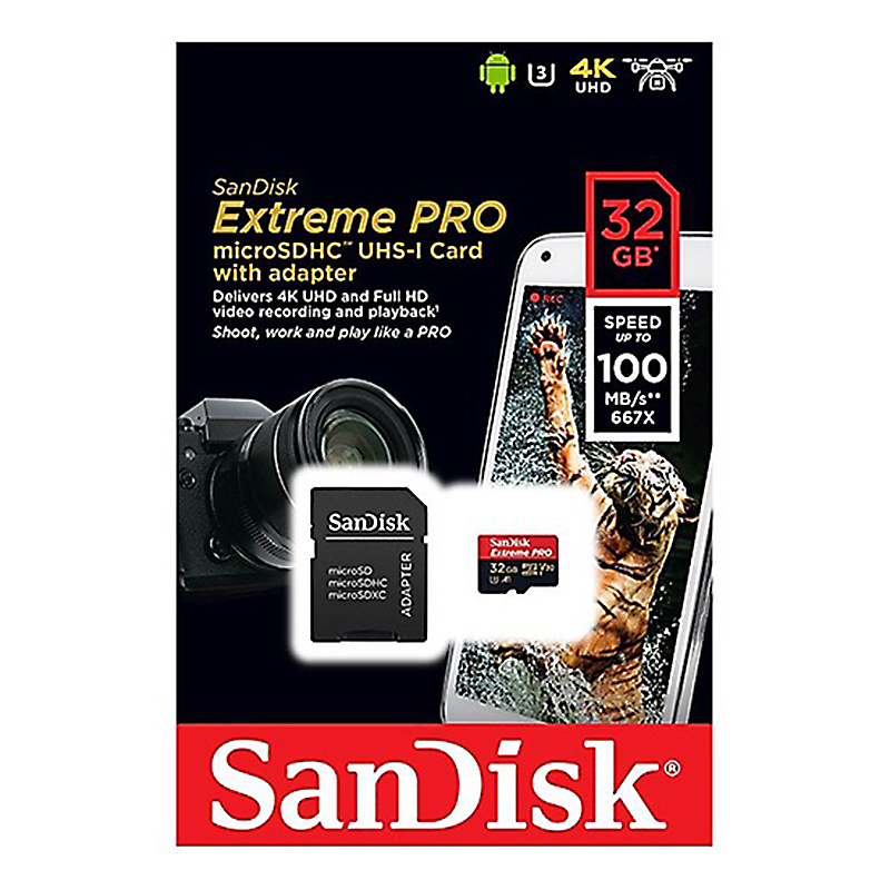 Thẻ nhớ Micro SDHC Extreme Pro 32GB - 100MB/s