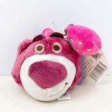 Móc Khóa Mặt Gấu Hồng Lotso Và Quả Dâu Tây Nhồi Bông Cao Cấp