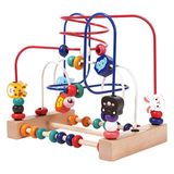 Đồ chơi gỗ luồn hạt giúp bé tập rèn luyện tư duy và khéo léo