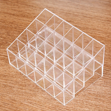 Khay mỹ phẩm 24 ô bằng nhựa trong suốt gọn gàng