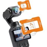 Set 2 bộ gồm Miếng dán màn hình DJI Osmo Pocket4/3 và miếng dán bảo vệ ống kính cường lực AR