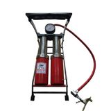 Bơm đạp chân pittong 2 bình màu đỏ