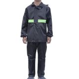 Bộ quần áo mưa vải dù Size 4XL có phản quang sọc xanh