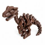 Đồ chơi mô hình xương khủng long T-REX bằng nhựa in 3d - Nâu