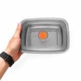 Hộp Đựng Thực Phẩm Inox 304 1200ml 122g Đựng Đồ Ăn Để Tủ Lạnh Kèm Nắp Đậy