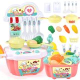 Bộ đồ chơi nhà bếp nấu ăn mini 22 món bằng nhựa an toàn dành cho bé