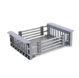 Kệ inox gác bồn rửa chén đa năng - rổ úp cho chậu rửa bát