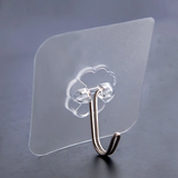 Bộ 10 móc treo tường dán keo trong suốt chịu lực cao