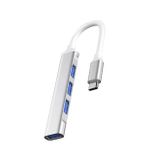 Bộ hub chia USB Type-C ra 4 cổng USB 3.0 vỏ nhôm