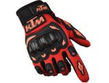 Găng tay KTM dài ngón có gù nhựa - Đỏ