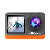 Camera action C8S 4K HD chống rung điện tử EIS 2 màn hình cảm ứng kèm túi đựng