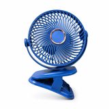 Quạt tích điện kẹp bàn nhỏ gọn dùng pin sạc