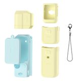 Bộ vỏ Silicone 7 món bảo vệ DJI Pocket 3 và Micro - Xanh mix Vàng