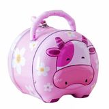 Két sắt mini hình con bò sữa dễ thương cho bé - Màu Hồng