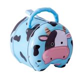 Két sắt mini hình con bò sữa dễ thương cho bé - Màu xanh dương