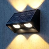 Đèn LED hắt tường NLMT ĐQ ECO SGT02 Điện Quang đổi màu, 2 chiếu lên xuống, tấm pin tích hợp - 4 LED