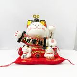 Mèo sứ thần tài kích thước 9in không vẫy tay