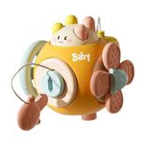 Đồ chơi khối bận rộn cầm tay Montessori Busy Ball lục giác 6in1 cho bé phát triển trí tuệ, giác quan