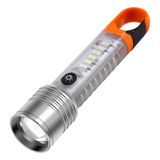 Đèn pin cầm tay đa năng, có móc để treo và sạc usb