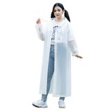 Áo mưa 1 mảnh du lịch tiện lợi nhựa EVA dày dặn dùng nhiều lần cho chiều cao từ 150-188 cm