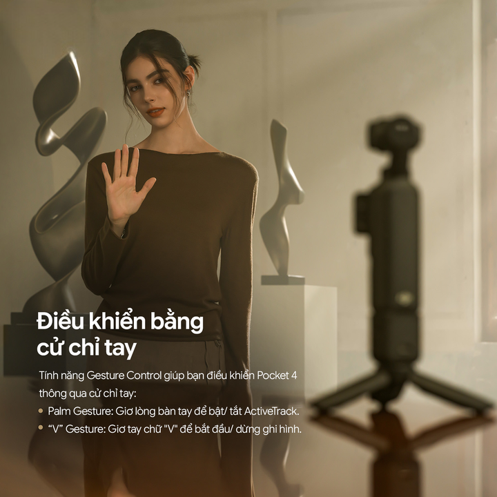 Máy quay phim cầm tay DJI Pocket 4 Basic mới nhất 2026