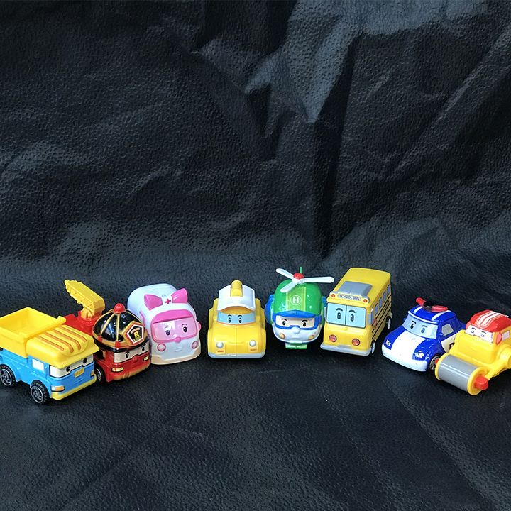 Set 8 xe đồ chơi Robocar Poli và những người bạn