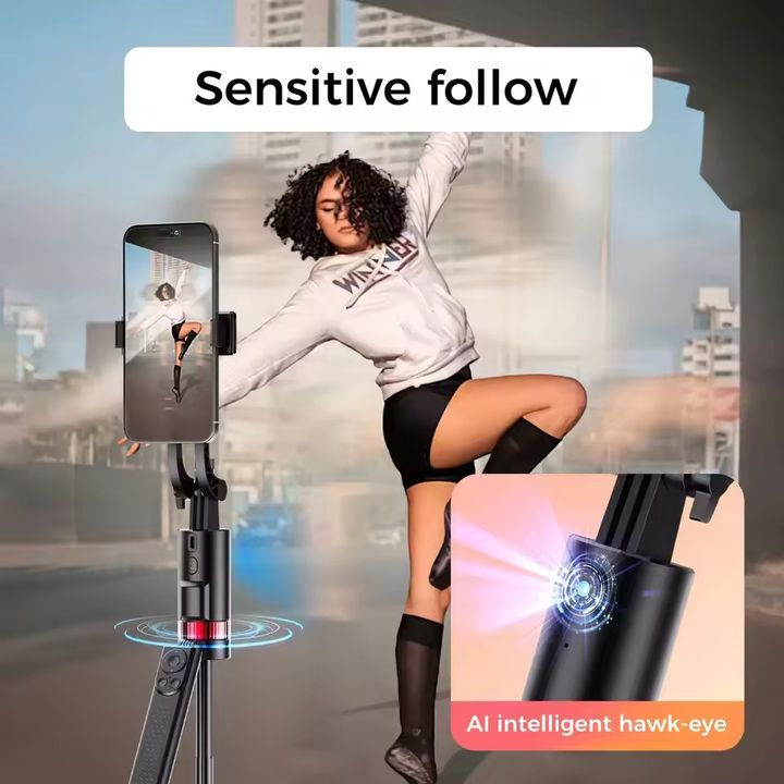 Chân đứng, gậy tự sướng JH18 đa năng 3 trong 1 theo dõi khuôn mặt, điều khiển từ xa Bluetooth