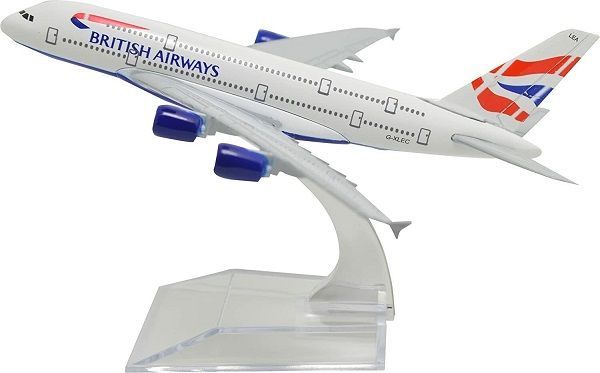 Mô hình máy bay British Airways Airbus A380 16cm Everfly