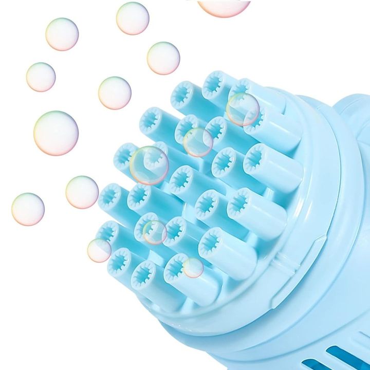 Combo đồ chơi Thổi bong bóng xà phòng kèm 10 túi nước xà phòng - Xanh dương