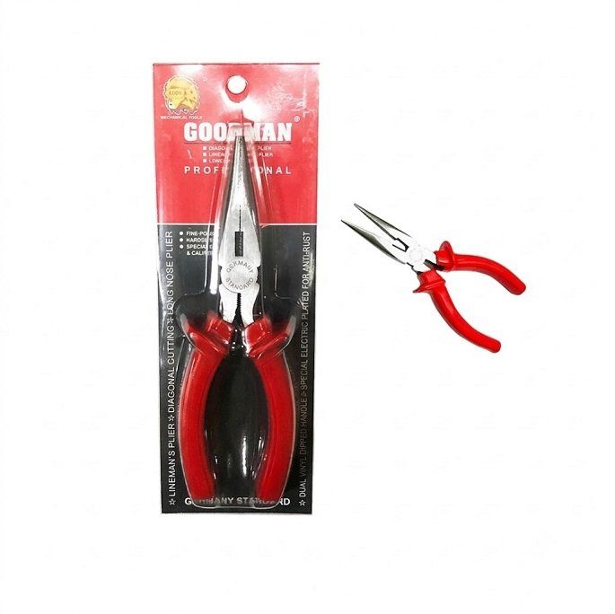Kìm mỏ nhọn 6 inch cán đỏ