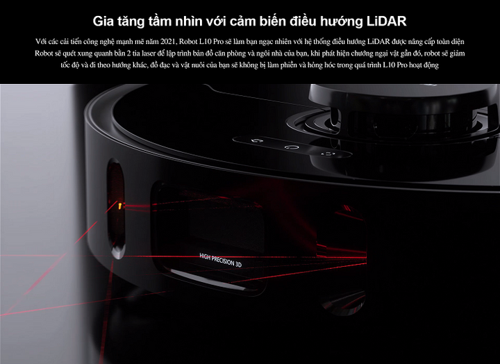 Robot hút bụi lau nhà Xiaomi Dreame Bot L10 Pro Bản Nội Địa