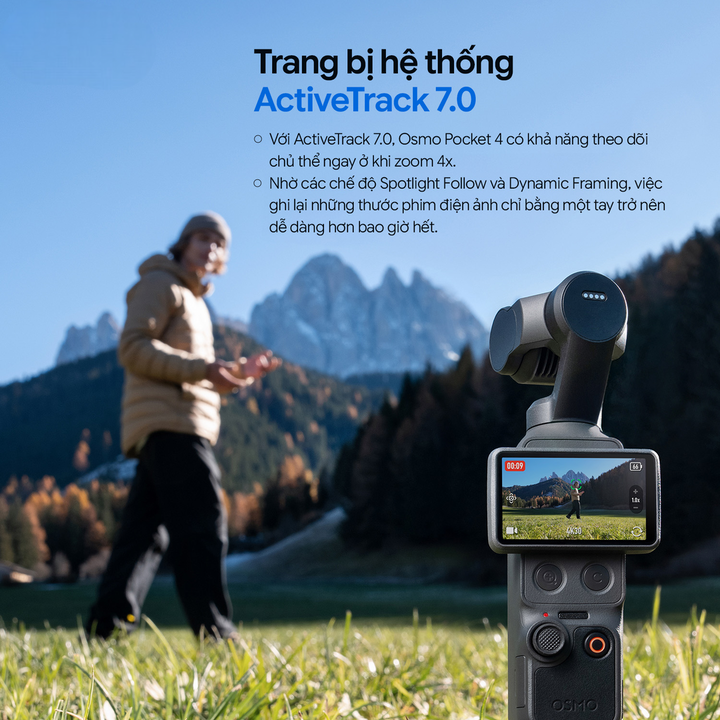 Máy quay phim cầm tay DJI Pocket 4 Creator Combo mới nhất 2026