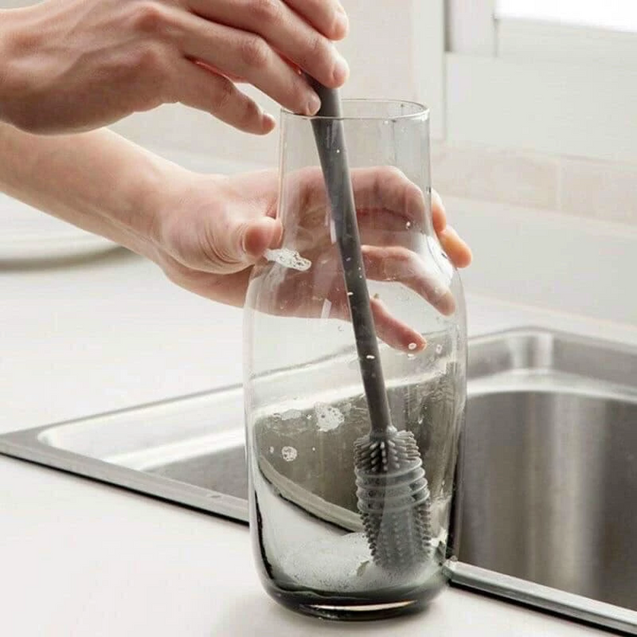 Cọ rửa ly cốc silicon cán dài tiện lợi