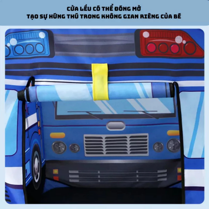 Lều hình ô tô cho bé - màu xanh