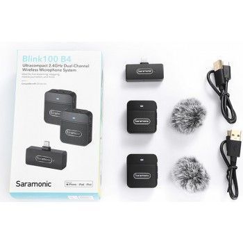 Saramonic Blink 100 B4 (RXDi+TX+TX) Micro không dây
