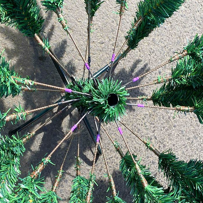 Cây thông xanh giáng sinh Noel 180cm ( 770 cành) SP1917F, 2 loại lá chất liệu PE/PVC