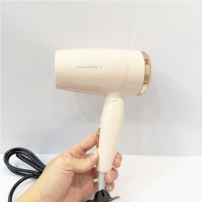 Máy sấy tóc gấp gọn Kemey 6837