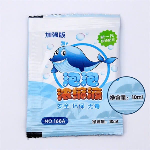Túi pha dung dịch xà phòng 10ml dành cho đồ chơi bong bóng xà phòng (1 dây combo 10 túi)