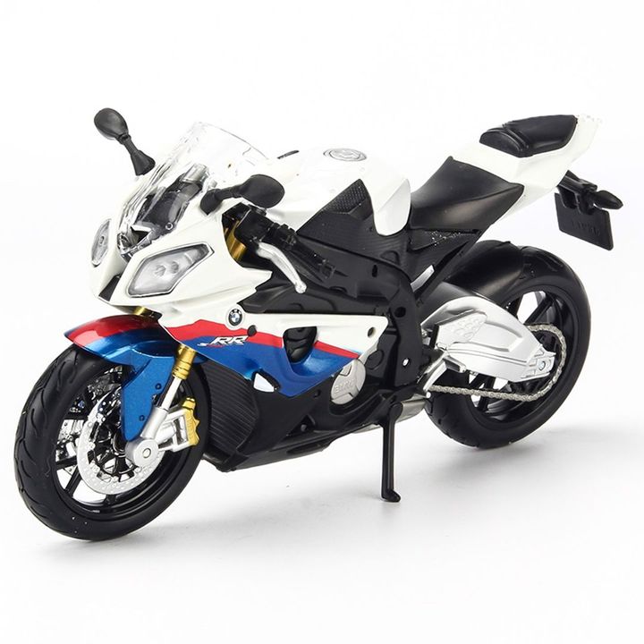 Mô hình Xe mô tô BMW S1000RR 2020 White 1:12 Chính Hãng Giá Rẻ