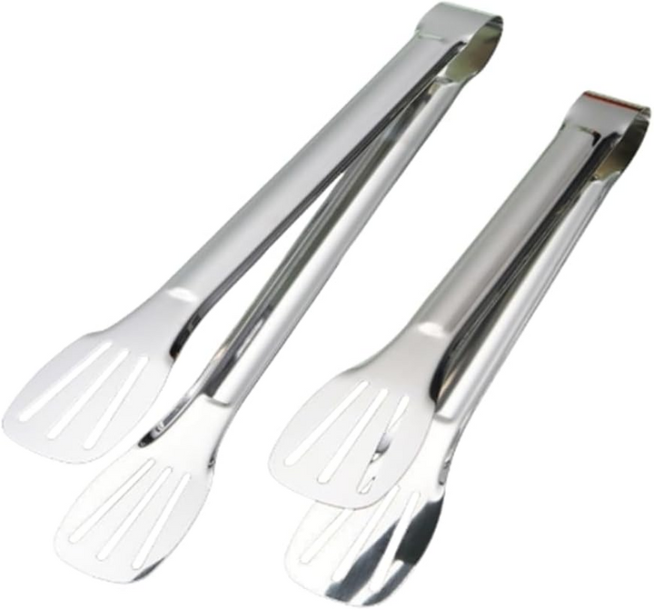 Kẹp gắp thực phẩm inox đầu khía chống trượt tiện dụng