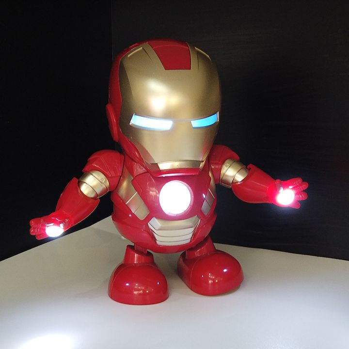 Robot Iron Man Dancing - Robot tự nhảy múa có đèn có nhạc
