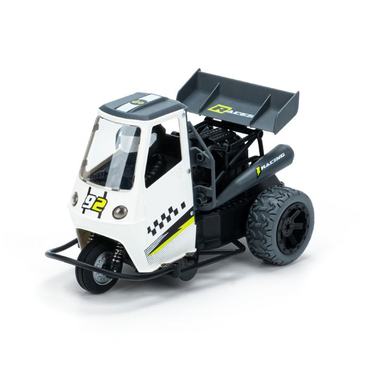 Xe ba bánh S810 Mini Drift TukTuk DoDo 1/16 2.4GHz có âm thanh, đèn, nhả khói, điều tốc